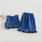 [73-120cm]シャツ&ベスト&パンツ 女の子 きれいめ キュート