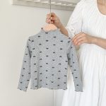 [90-140cm]ガーリー 水玉 ハート柄 トップス - Image 5