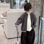 [90-160cm] 着心地抜群 ニット カーディガン