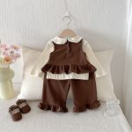 [73-110cm]セットアップ ベビー 女の子 トップス or ベスト+パンツ