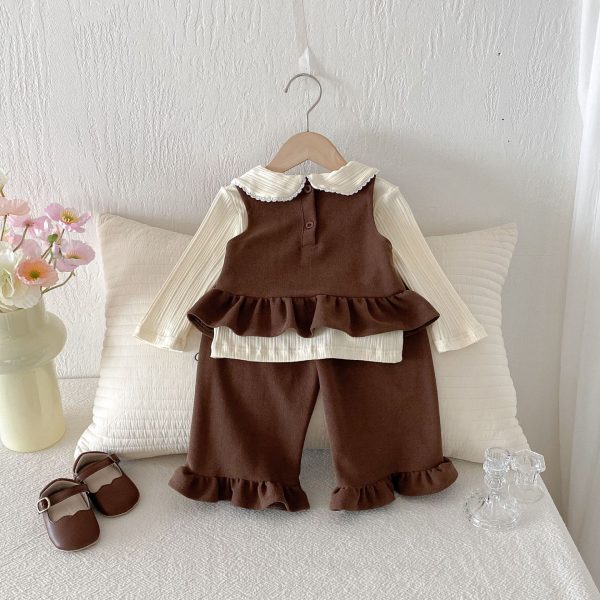 [73-110cm]セットアップ ベビー 女の子 トップス or ベスト+パンツ