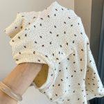 [59-100cm]花柄 ナチュラル ロンパース - Image 5