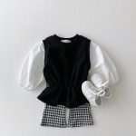 [73-120cm]きれいめ 韓国風 女の子 フレアパンツ - Image 2