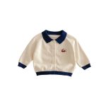 [73-120cm]スウィート チェリー柄 ニット カーディガン+スカート セット - Image 5