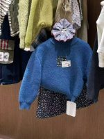 [80-130cm]おしゃれ スウィート 女の子 セーター/スカート - Image 2