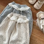 [73-120cm]ガーリー ゆったり 花柄 女の子 パンツ - Image 6