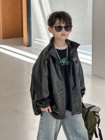 [100-160cm] カッコイイ 無地 アウター - Image 3