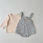 [66-100cm]デニム サロペット 花柄 可愛い お出かけ用 - Image 6