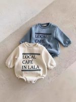 [66-90cm] 英字プリント ロンパース - Image 8