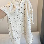 [59-100cm]花柄 ナチュラル ロンパース - Image 6