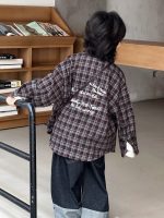 [90-150cm]新作 レトロ チェック柄 シャツ - Image 5