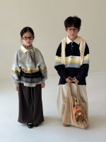 [90-150cm]カジュアル POLOネック トレーナー - Image 2