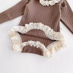 [66-90cm] フリルデザイン ベビー ロンパース - Image 8