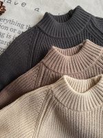 [73-110cm]ナチュラル シンプル ニット セーター - Image 3