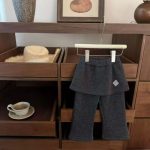 [73-120cm]韓国風 デザイン満点 きれいめ 裏起毛 女の子 パンツ - Image 5