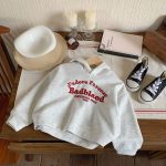 [73-120cm] 刺繍 フード付き パーカー - Image 6