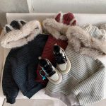 [80-140cm]もこもこ 可愛い フード付き パーカー - Image 5