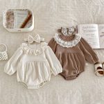 [66-90cm]ベビー ロンパース おしゃれ フリル レース - Image 5
