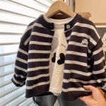 [80-140cm]カートゥーン 着やすい ニット カーディガン - Image 5