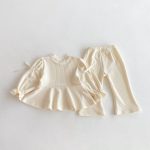 [73-120cm]おしゃれ スウィート 女の子 トップス+パンツセットアップ - Image 5