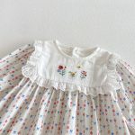[73-120cm]長袖ワンピース 女の子 おしゃれ 花柄 - Image 5