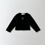 [73-120cm]シンプル 着やすい 心柄 女の子 トップス - Image 5