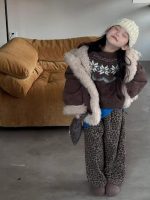 [90-140cm]おしゃれ あったか もこもこ アウター/セーター/パンツ - Image 9