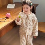 [100-160cm]花柄 可愛い もこもこ ルームウェア - Image 4