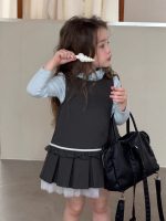 [90-140cm]ガーリー キャンパス シャツ/ワンピース - Image 2