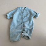 [66-90cm]シンプル ふわふわ ベビー ロンパース - Image 3