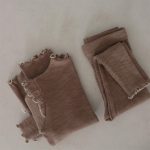 [80-130cm]おしゃれ 無地 快適 トップス+ボトムス ルームウェア - Image 6