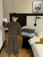 [90-160cm]ふわふわ トップス+パンツ セットアップ ルームウェア - Image 4