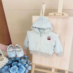 [73-120cm]フード付き アウター 女の子 おしゃれ 着脱しやすい - Image 3