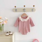 [66-90cm]ロンパース ベビー 韓国風 おしゃれ フリル襟 - Image 4