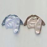 [80-130cm]シンプル カジュアル トレーナー+パンツ セット - Image 3