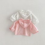 [73-120cm]フード付き アウター&パンツ 女の子 無地 通気性抜群 - Image 7