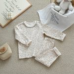 [90-140cm]花柄 トップス+ボトムス ルームウェア - Image 3