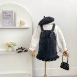 [80-130cm]デニムジャンパースカート おしゃれ レイヤードしやすい - Image 2