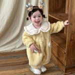 [66-100cm] もこもこ 可愛い ロンパース - Image 6