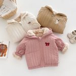 [73-120cm]おしゃれ 合わせやすい 厚手 フード付き アウター - Image 7