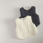 [73-100cm]ナチュラル シンプル ベビー ベスト