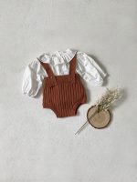 [66-90cm]ニット ロンパース ナチュラル シンプル - Image 6