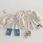 [73-120cm]トップス&ワンピース&パンツ 花柄 肌触り良い - Image 7