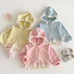 [73-120cm]フード付き アウター/パンツ 女の子 おしゃれ カジュアル - Image 11