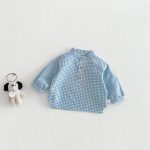 [73-110cm] チェック柄 ナチュラル シャツ - Image 8