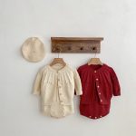 [66-100cm]ニット カーディガン/ロンパース おしゃれ シンプル - Image 5