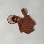 [66-90cm]ニット ロンパース ナチュラル シンプル - Image 4