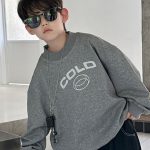 [100-160cm] カジュアル プリント トレーナー - Image 3