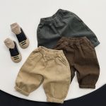 [80-130cm]韓国風 カジュアル ボトムス パンツ - Image 8