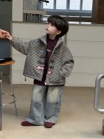 [90-150cm]新作 チェック柄 あったか アウター - Image 2